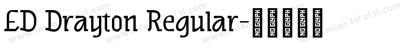 ED Drayton Regular字体转换